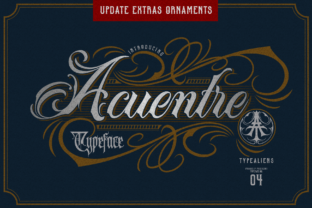 Acuentre: A Stunning Blackletter Font with a Vintage Twist