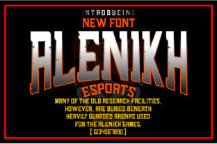 Alenikh Sports: The Bold Typeface for High-Impact Design