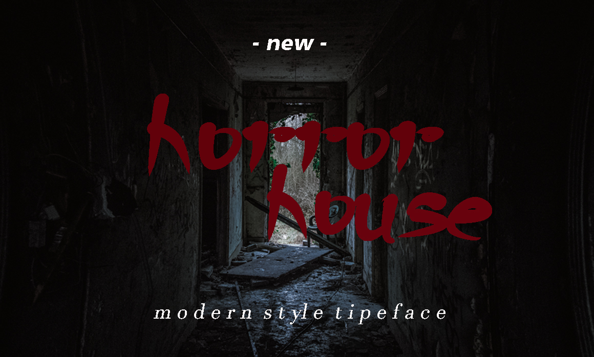 Horror House: The Modern Typeface for High-Impact Design