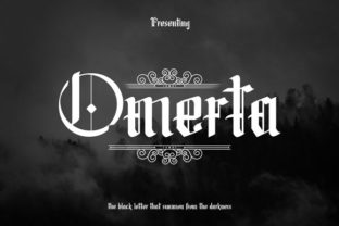 Omerta: Mastering Bold Blackletter for Modern Design