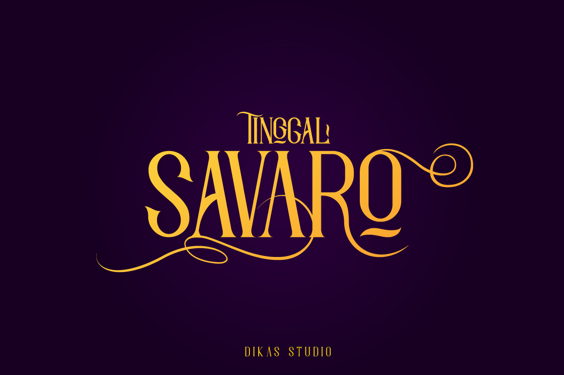 Savaro: Elevating Design with Jaw-Dropping Caps Typography